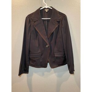 J.Jill Black Career Stretch Power Blazer Size 12